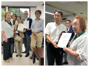 請願書を提出(鎌倉山行き路線バス問題)